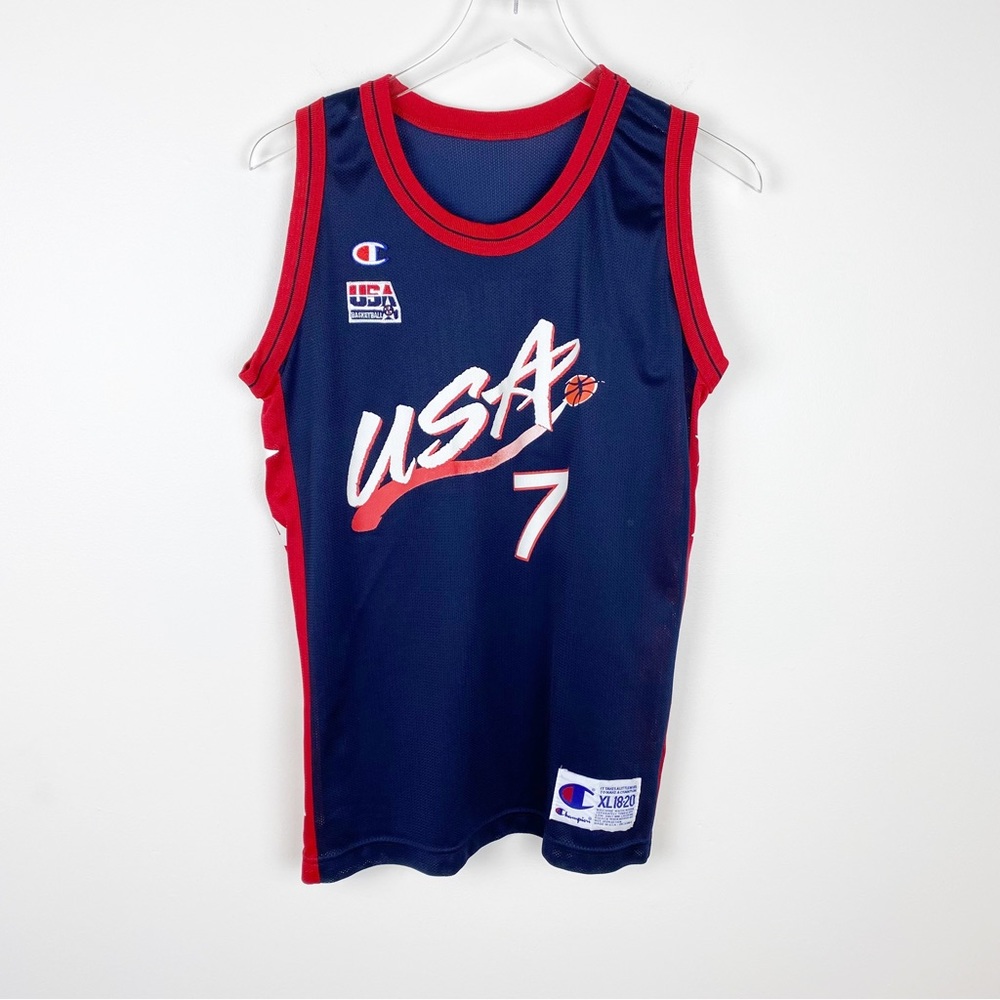 Champion Vintage Team USA D Robinson Basketball Jersey
